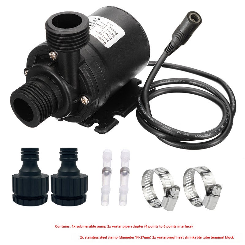 Generic Ceramic Core DC Brushless Mini Submersible Pump Black [DC female head]] 