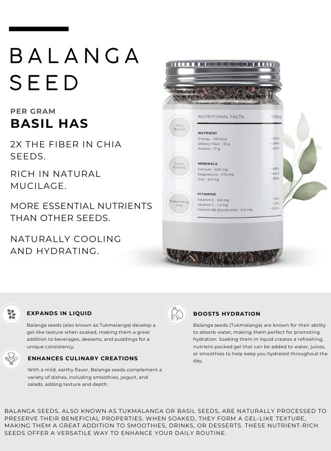 Awafi Mill AWAFI MILL Tukh Malanga | Balanga Seeds | Natural Superfood for Beverages & Culinary Use - Image 2