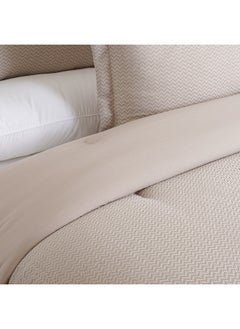 Cottage Cottage chevron 2pc comforter set twin 150*220cm microfiber beige  - Image 5