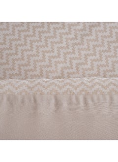 Cottage Cottage chevron 2pc comforter set twin 150*220cm microfiber beige  - Image 3
