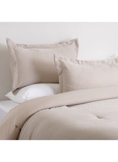 Cottage Cottage chevron 2pc comforter set twin 150*220cm microfiber beige  - Image 4