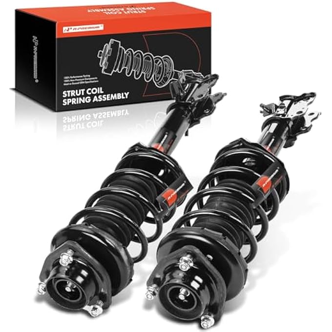 A-Premium Rear Pair 2 Complete Strut And Coil Spring Assembly Compatible With Nissan Altima 2000 2001 Driver And Passenger Side Replace 18920497 - Image 2