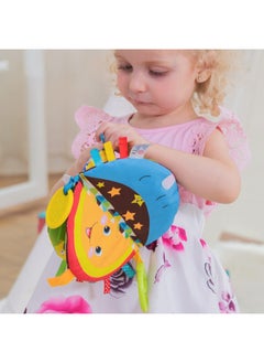 Generic Baby Cloth Book Baby Educational Cloth Book Early Education Toys Tear-proof Three-dimensional Cloth Book With Ringing Paper-Color:Sky Cloth Book  - Image 4