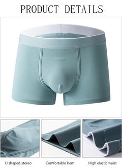 DUNISO 4 Packs Men's Briefs Set Cotton Underwear  Breathable and Comfortable Underpants with High Elastic Waistband Boxer Briefs for Teenager Multi-Colors Available Briefs  - Image 2