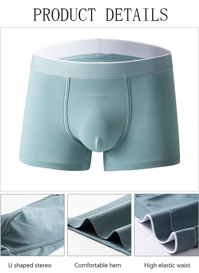 DUNISO 4 Packs Men's Briefs Set Cotton Underwear  Breathable and Comfortable Underpants with High Elastic Waistband Boxer Briefs for Teenager Multi-Colors Available Briefs  - Image 2