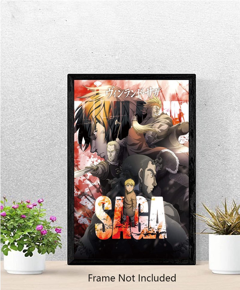 FatCat Wall Graphics Vinland Saga ãƒ´ã‚£ãƒ³ãƒ©ãƒ³ãƒ‰ãƒ»ã‚µã‚¬ Anime Poster and Prints Unframed Wall Art Gifts Decor 12x18" - Image 4