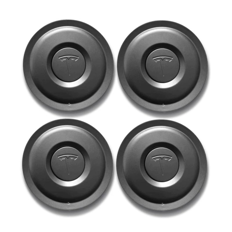 Tesheer 1PCS Wheel Cover Replacement for Tesla 2024 Model 3 Highland Hubcap 18 Inch Matte Black Rims Protector Matte Black 1PCS