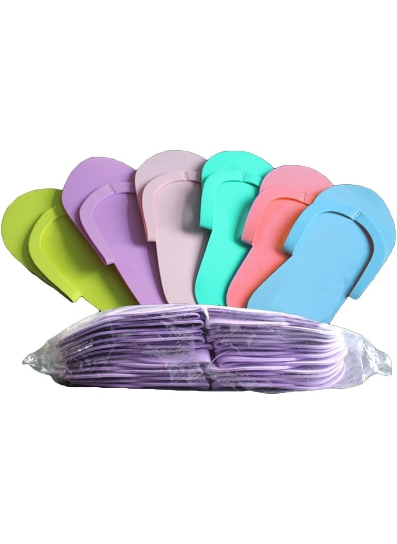 Healeved - 36 Pairs Disposable Pedicure Slippers for Salon Spa Pedicure Flops Anti Slip EVA Foam Spa Slippers Disposable Slippers for Guests Salon Spa Hotel Women - Image 1