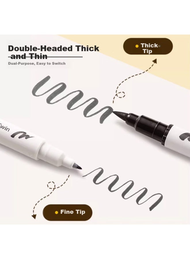 Pentel Sesw30C-T115E Dual Tip Brush Pen Olive Green - Image 2