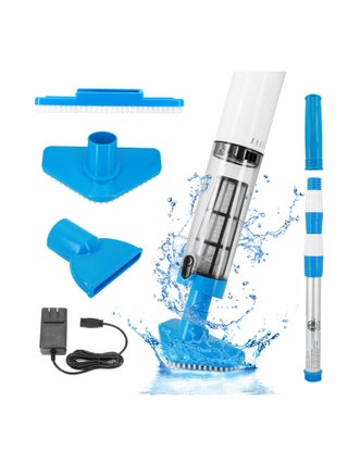 Upgraded 3 in 1 Cordless Rechargeable Pool Vacuum Handheld Pool Vacuum with Telescopic Pole for Deep Cleaning Over 100 Mins Running Time Deep Cleaning for above and In ground Pools Hot Tubs Spas - pzsku/Z292C2DBF4083E3B8025DZ/45/_/1719300197/9af50e9e-943f-490f-b8d5-3997b04a99f0
