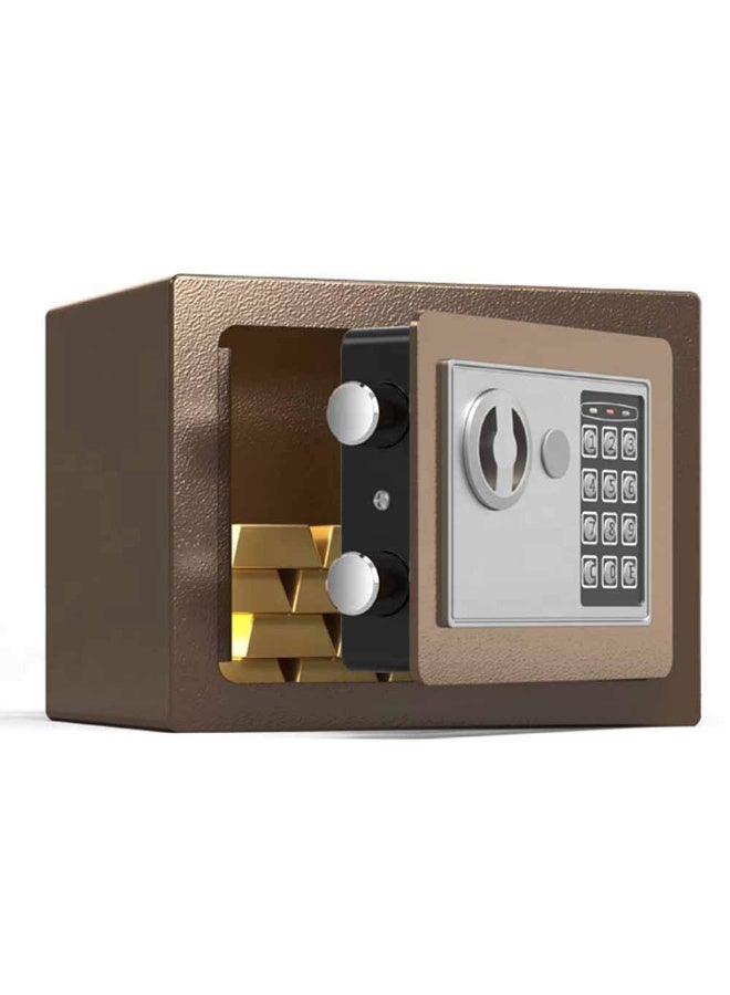 صندوق أمان صغير مع لوحة مفاتيح وأقفال، صناديق أمان شخصية إلكترونية بقفل مخفي، صناديق أمان مصنوعة من سبائك الفولاذ للاستخدام المنزلي والمكتب وغرف الفنادق والأعمال والمجوهرات والأموال النقدية - Image 1