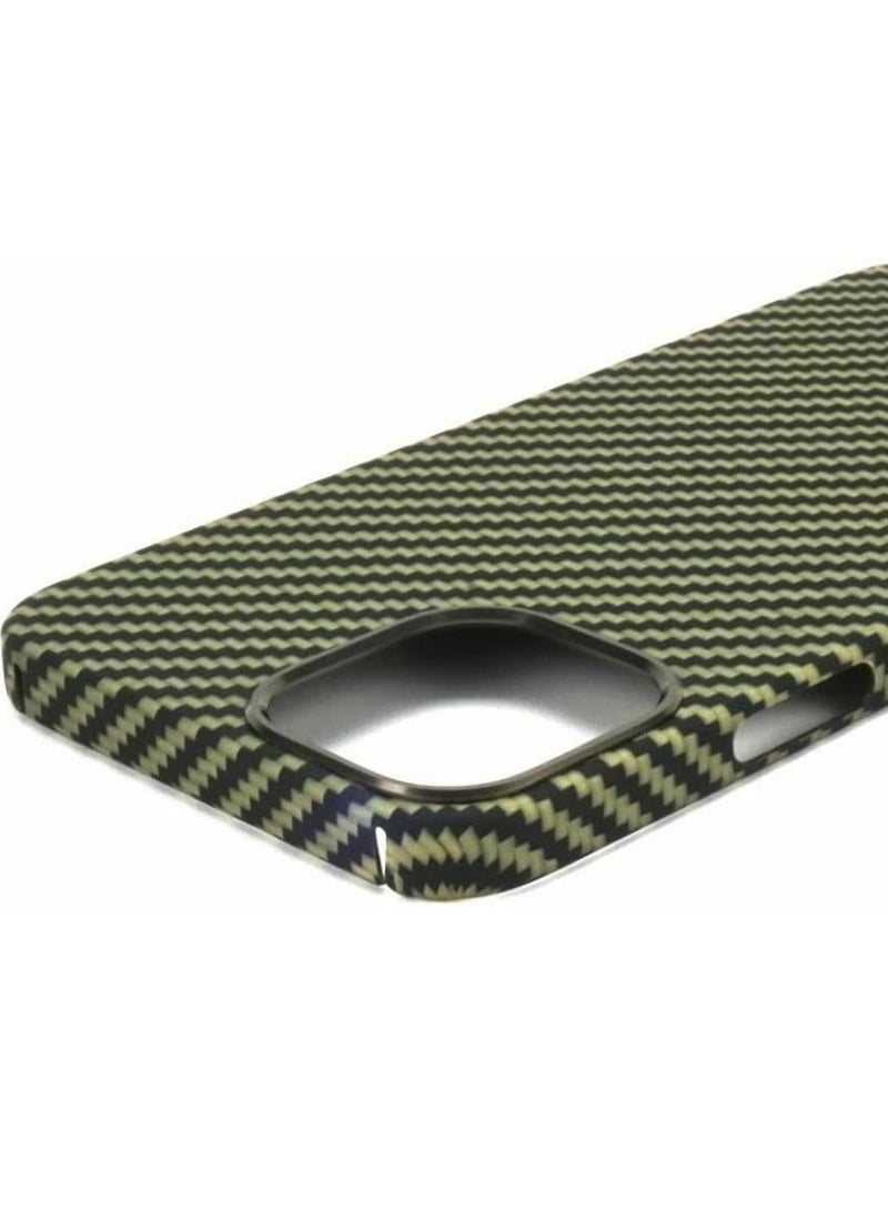 Case Compatible with iPhone 15 Pro Case 3D Skin Texture Kevlar Fiber Bulletproof Vest Cover Protective Carbon Fiber Pattern Ultra Slim