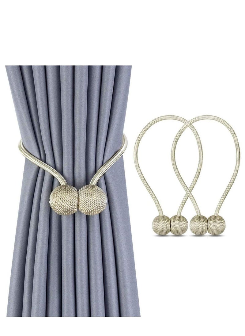 SKY-TOUCH 2-Piece Magnetic Curtain Tiebacks Magnetic Curtain Straps Curtain Holder For Home Office  - Image 1