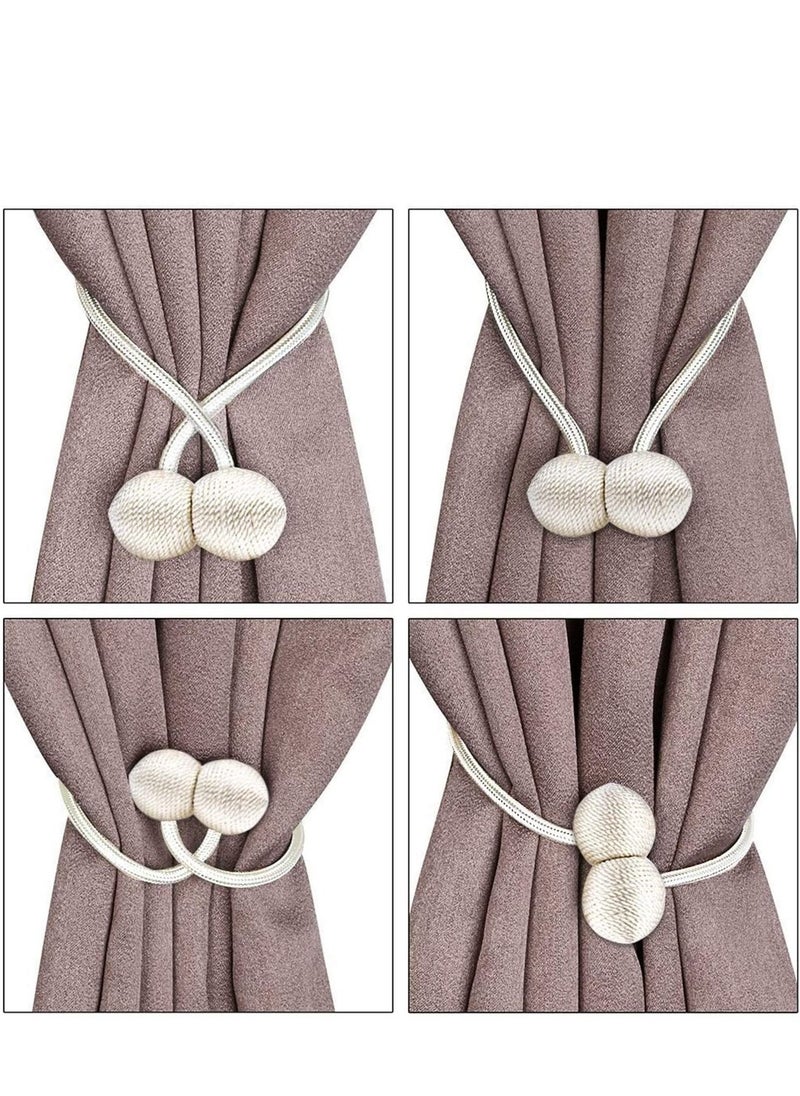 SKY-TOUCH 2-Piece Magnetic Curtain Tiebacks Magnetic Curtain Straps Curtain Holder For Home Office  - Image 4
