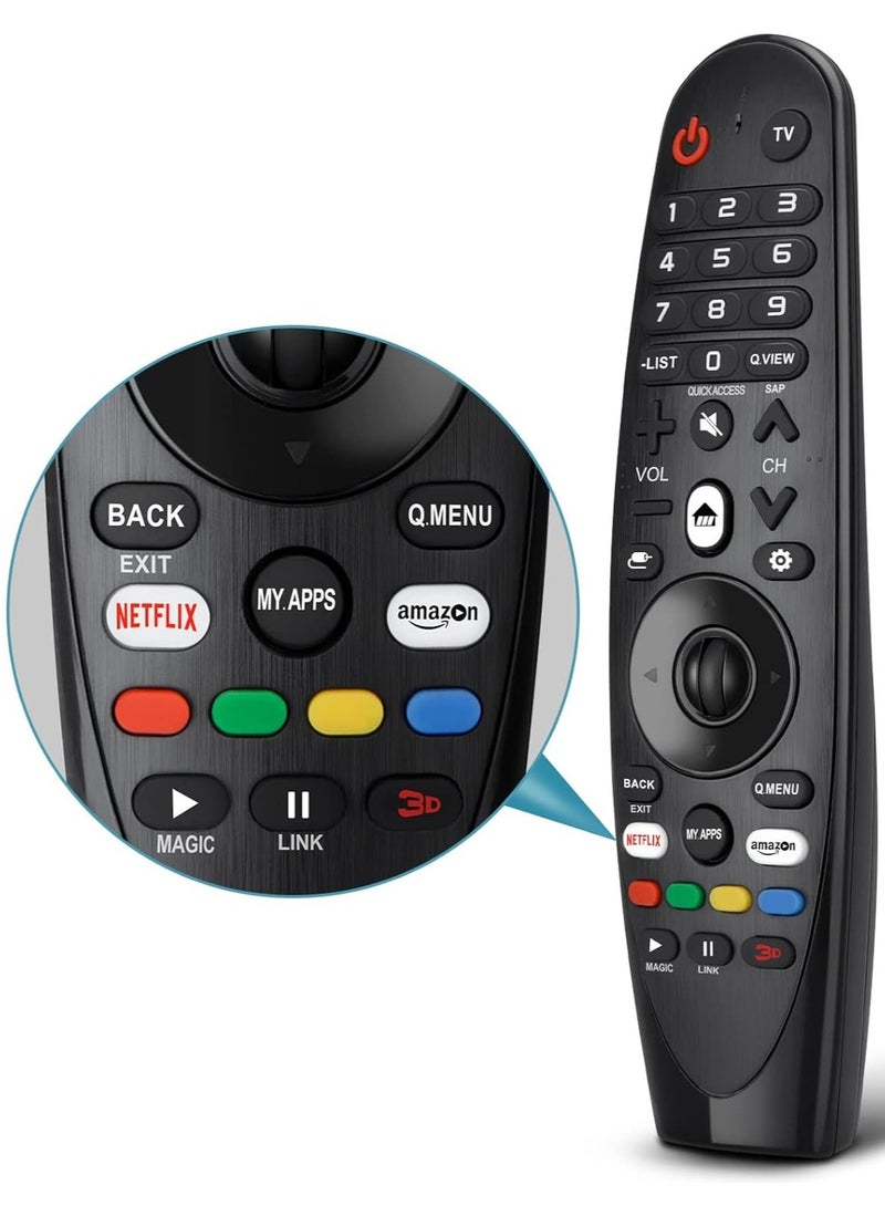 Universal Remote Control for LG Smart TV Magic Remote Replacement, with Buttons for Netflix Prime Video【NO Voice and Pointer Function】 - Image 1