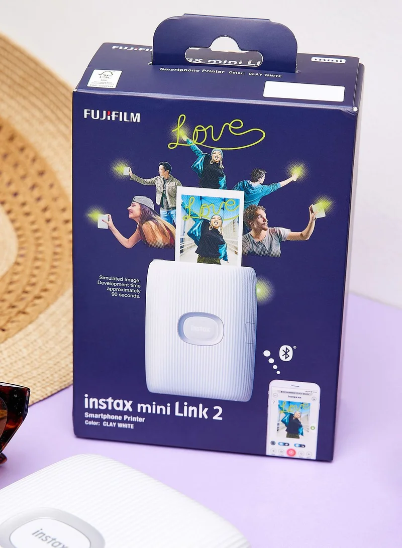 FUJIFILM Instax Mini Link2 Clay White Smart Phone Printer