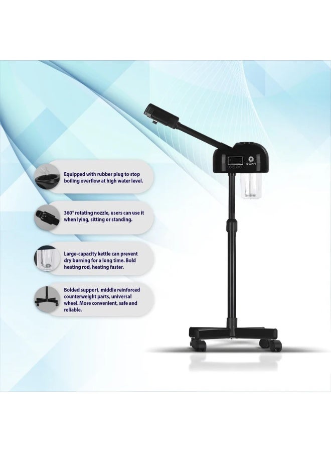 Scar Digital Face Steamer Black, Deep Cleansing & Hydration, Spa Quality - Image 2