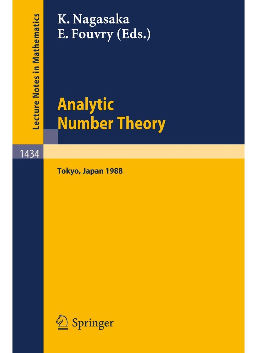 Analytic Number Theory: Proceedings of the Japanese-French Symposium held in Tokyo, Japan, October 10-13, 1988 