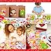 Moon Boat 70Sheets Valentines Stickers Crafts for Kids MakeADogCatMonsterBearFrog Face Sticker Valentines Day Gifts Goodie Bag Stuffer School Classroom Activity Games Party Favors Small Size - Image 4