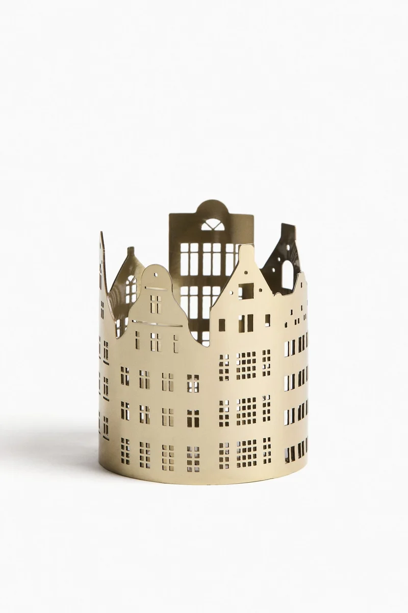 H&M Small cityscape tealight holder