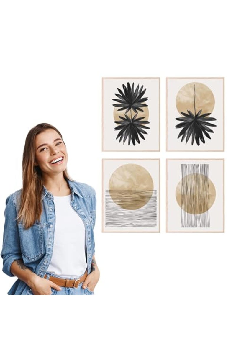 Insire Set of Geometric Prints, Wall Art Poster, Abstract Geometric Prints - Unframed (8x10) - Image 5