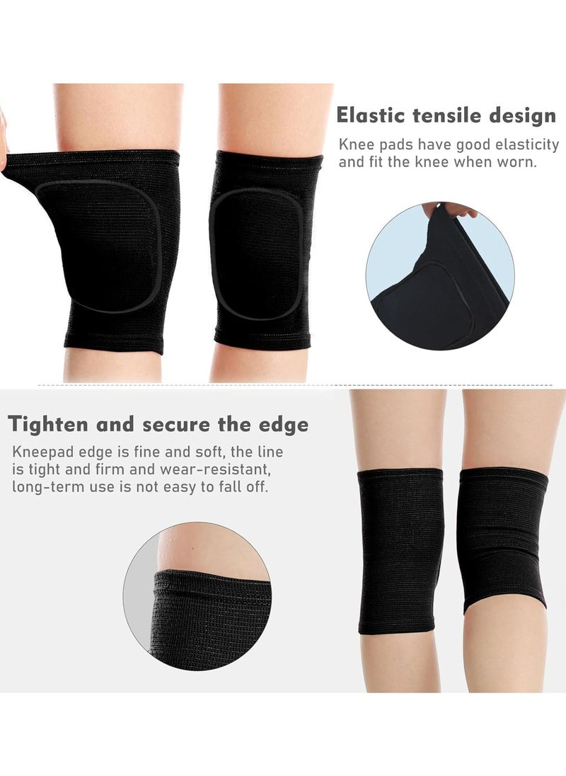 Volleyball Knee Pads, Soft Breathable Thick Sponge Youth Volleyball Knee Pads for Men Women Girls Knees Protective