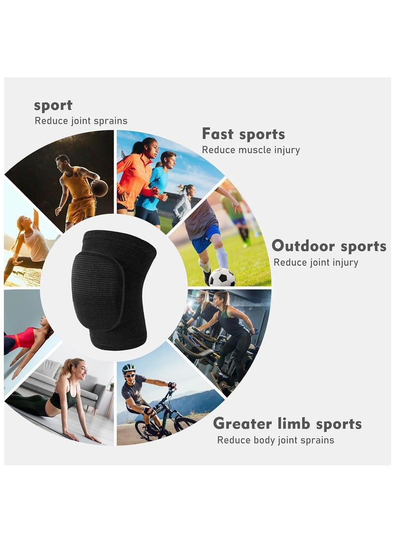 Volleyball Knee Pads, Soft Breathable Thick Sponge Youth Volleyball Knee Pads for Men Women Girls Knees Protective