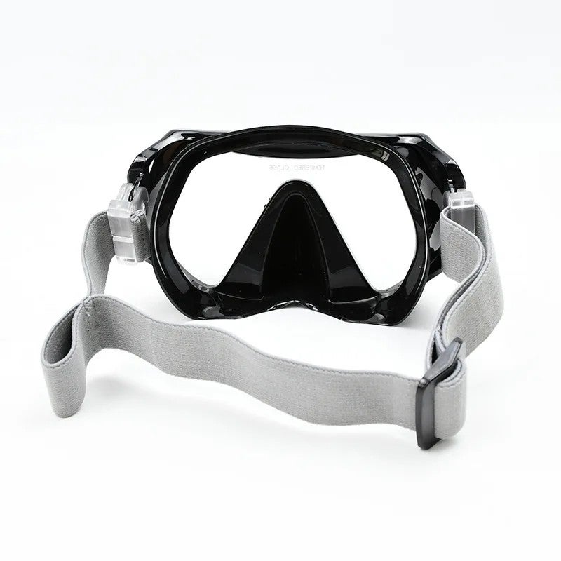Bluejw 2026New Cloth Strap Dive Mask HD Tempered Glass Diving Goggles Webbing Headband Style Adjust Tightness Snorkeling Masks - Image 2