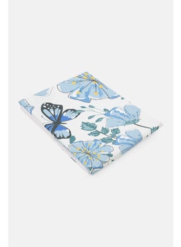 allure Butterfly Heart Shower Curtain, Sky Blue Combo  - Image 3
