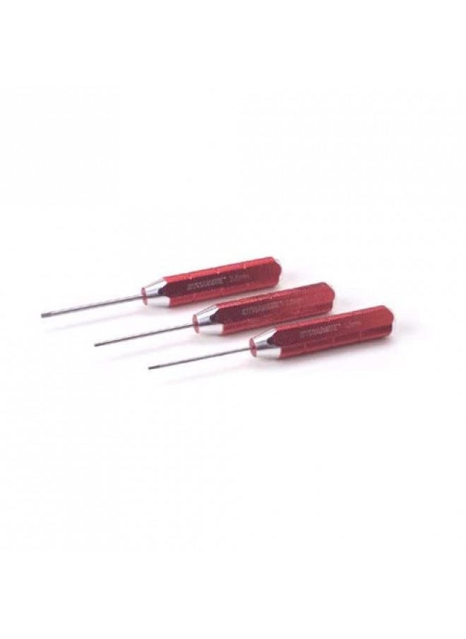 Dynamite Dynamite Machined Hex Driver Metric Set Red DYN2904 Hand Tools Misc 
