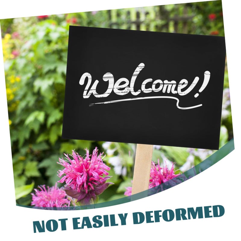 2 Pack Outdoor Garden Signs Corrugated Plastic Lawn Markers for Yard Advertising - Image 4