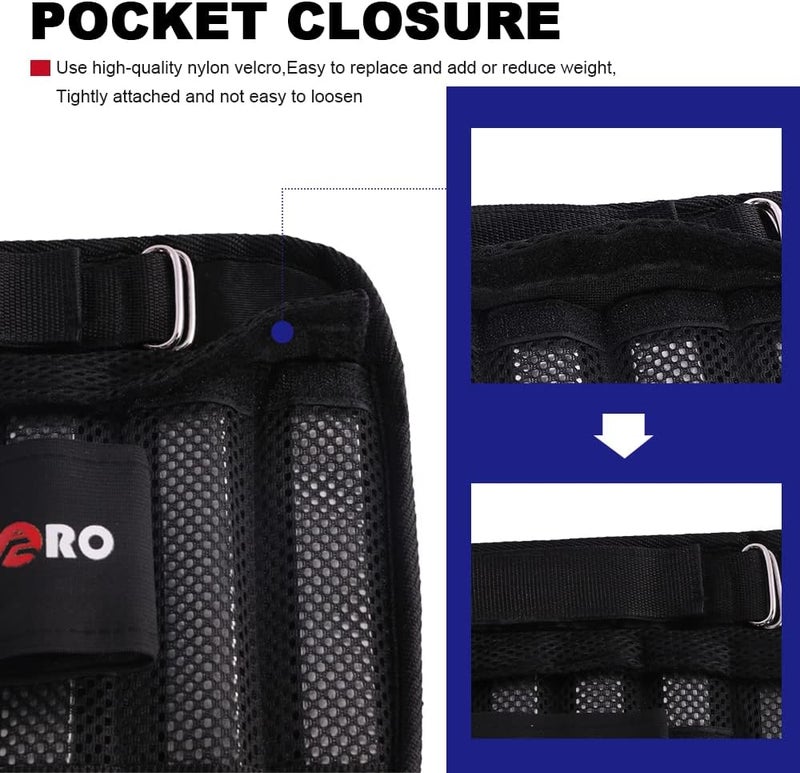 LEKÄRO Adjustable Wrist Ankle Weights with Removable Steel Bars, 1 Pair Arm Leg Weights for Men Women, No Sand Leakage, for Walking Jogging Yoga Fitness - Image 5
