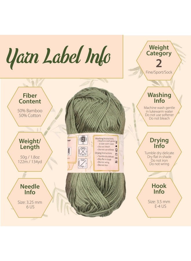 بامبو إم إن Jubileeyarn غزل قطن الخيزران الرياضي 50 جم/خصلة خصلة كل لون 40 خصلة خصلة - Image 3