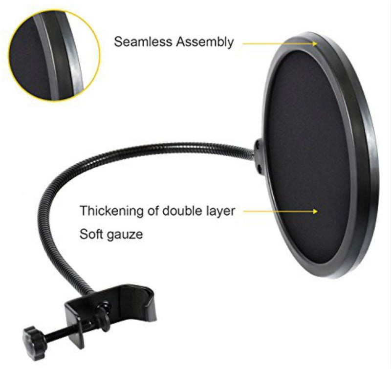 Earamble Studio Microphone Pop Filter Round Shape Mic Wind Mask Shield Screen - Image 4