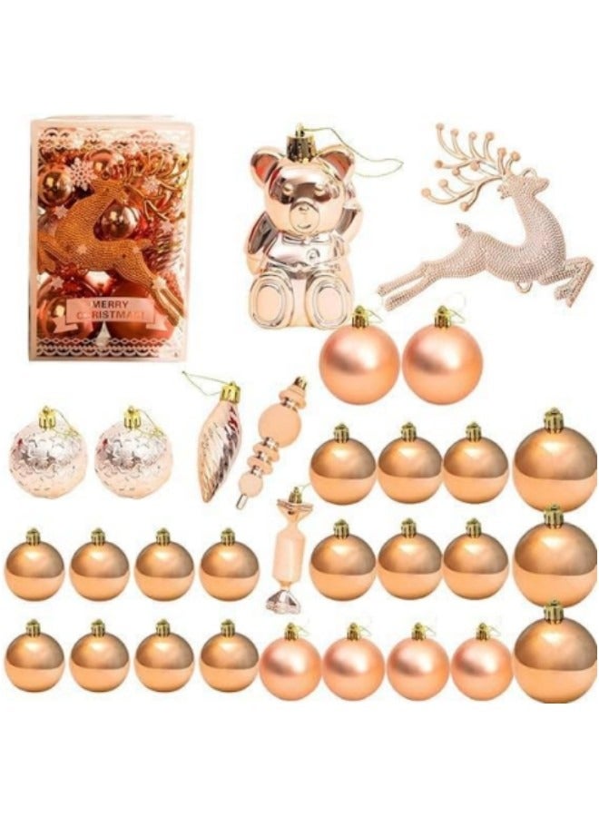 GGEROU Bauble Ornament Ball Set, 30Pcs Shatterproof Tree Hanging Balls - Image 1