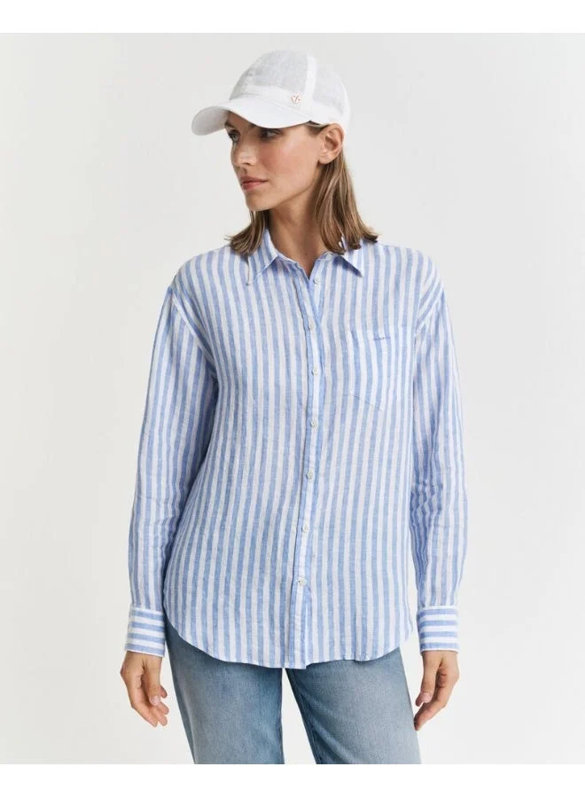 GANT  Gant Relaxed Striped Linen Shirt for Women | Best Price UAE