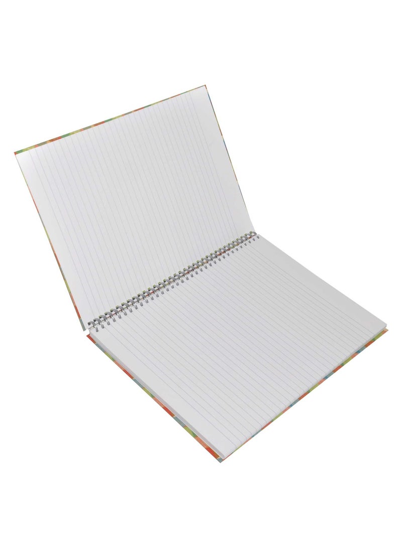 FIS LIGHT Pack of 5  Spiral Hard Cover Note Book Single Line, A4 100 Sheets -LINBHSA41605 - Image 3