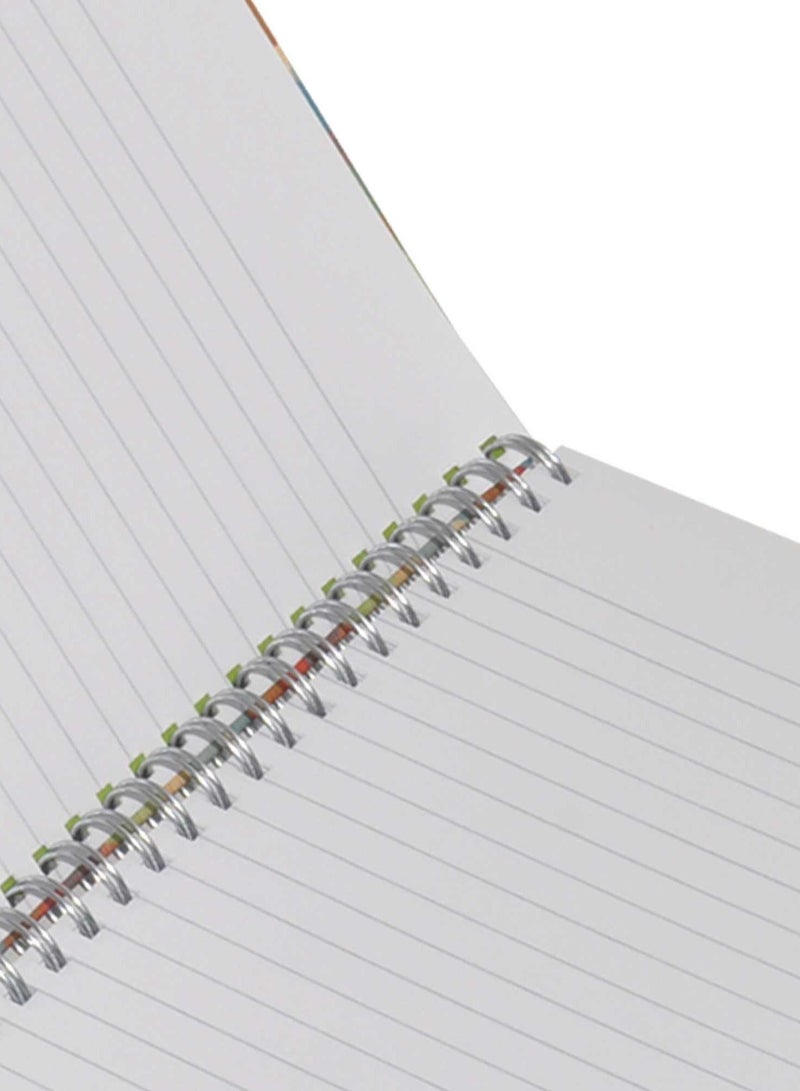 FIS LIGHT Pack of 5  Spiral Hard Cover Note Book Single Line, A4 100 Sheets -LINBHSA41605 - Image 2