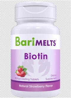 BariMelts Barimelts Biotin pk/90 Fast melting tablets Strawberry flavoured  - Image 1