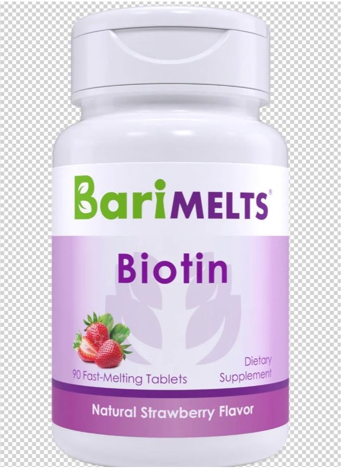 BariMelts Barimelts Biotin pk/90 Fast melting tablets Strawberry flavoured  - Image 1