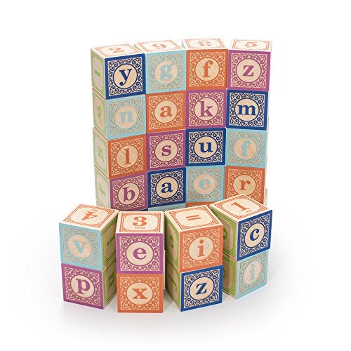 Uncle Goose Classic Lowercase ABC Blocks - Made in The USA - Image 1