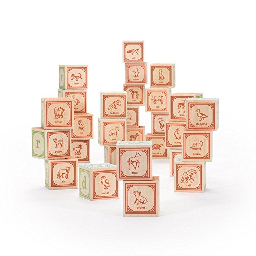 Uncle Goose Classic Lowercase ABC Blocks - Made in The USA - Image 2