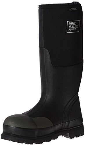 Bogs Men's Forge Tall Industrial Steel Toe Work Rain Boot, Black, 8 D(M) US - Image 3