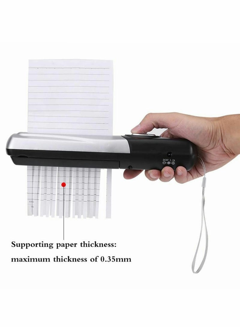 Handheld USB/Battery Powered Portable Shredder for Office Use - Compact Mini Paper Cutter with 2L Capacity - Image 3
