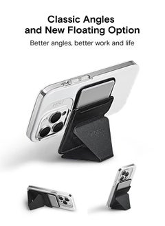 MOFT MagSafe Wallet for iPhone 15/14/13/12 Series, Strong Magnetic Phone Card Holder Fit 2 Cards & 3 Viewing Angles & Stain-Resistant Vegan Leather Phone Stand, Night Black  - Image 5