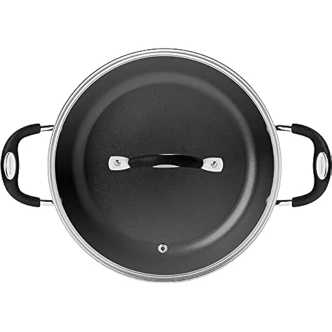 TRAMONTINA Monaco Induction 28Cm 42L Aluminum Skillet With Interior Starflon Premium Pfoa Free Nonstick Coating And Exterior Red Silicon Coating - Image 4