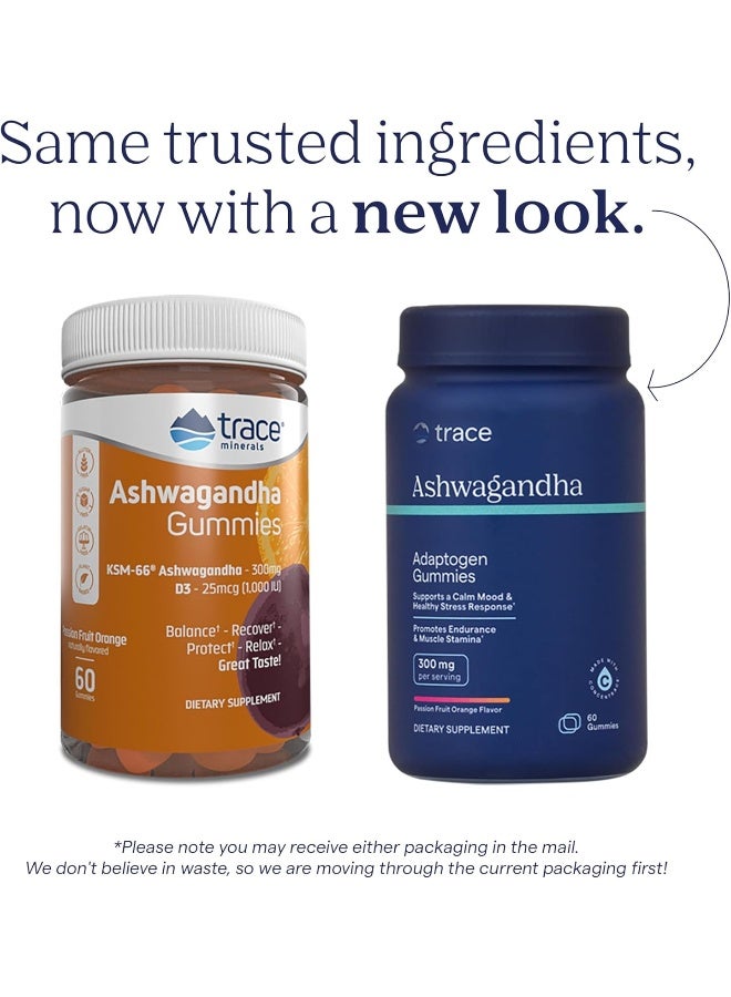 Trace Minerals Ashwagandha Gummies for Adults - Passion Fruit Flavor - Image 3