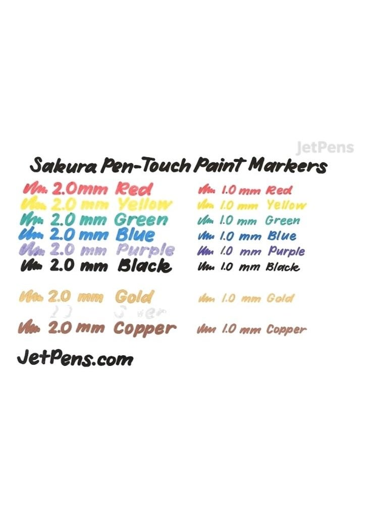 SAKURA Fast Dry Non-toxic Waterproof Permanent Marker 1 MM Silver  - Image 3