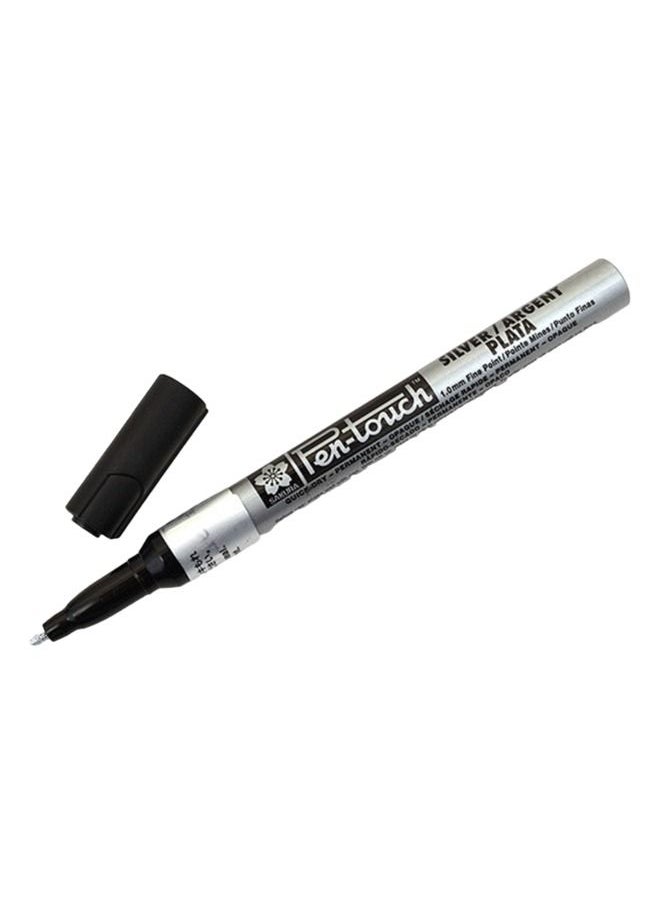 SAKURA Fast Dry Non-toxic Waterproof Permanent Marker 1 MM Silver  - Image 1
