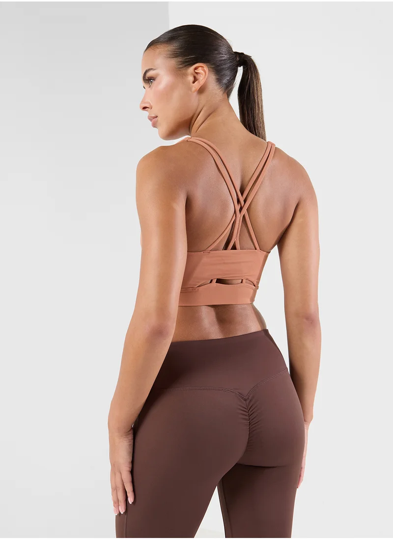 فورورد Medium Support Cutout Detail Sports Bra